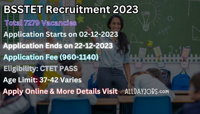 BSSTET Recruitment 2023