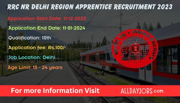 RRC NR Delhi Region Apprentice Recruitment 2023