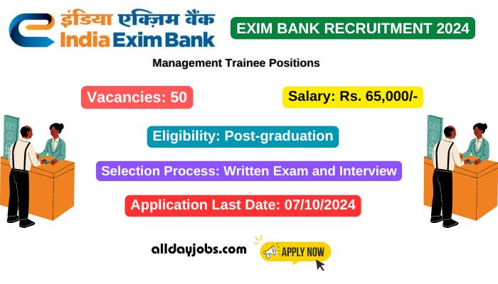 Exim Bank Recruitment 2024