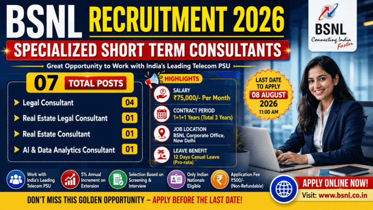 bsnl recruitment 2026